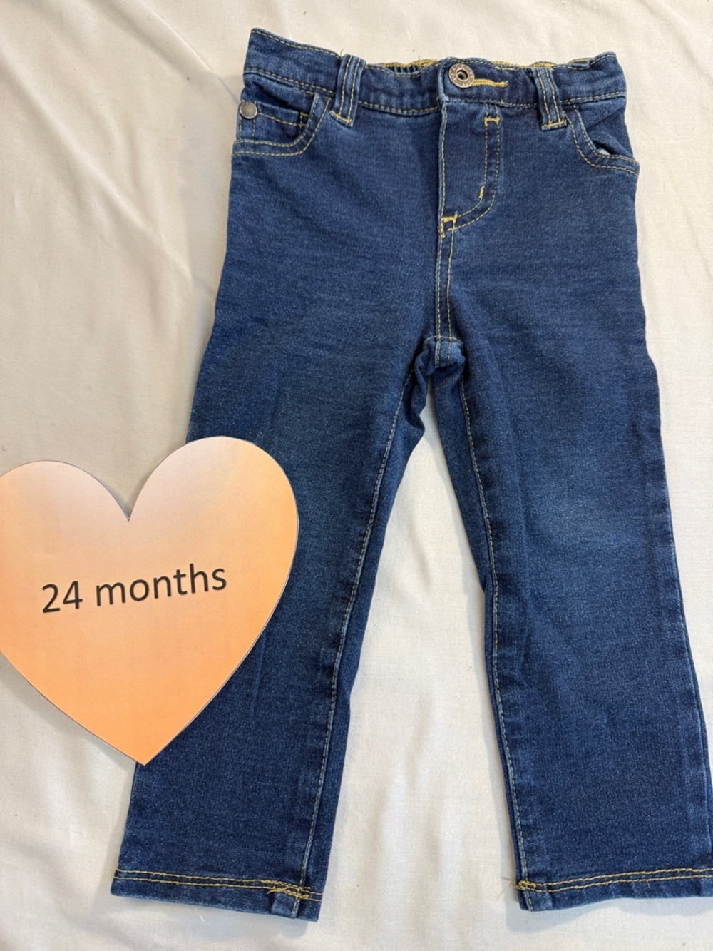 The Children's Place - pull on denim jeans. Size 24 months